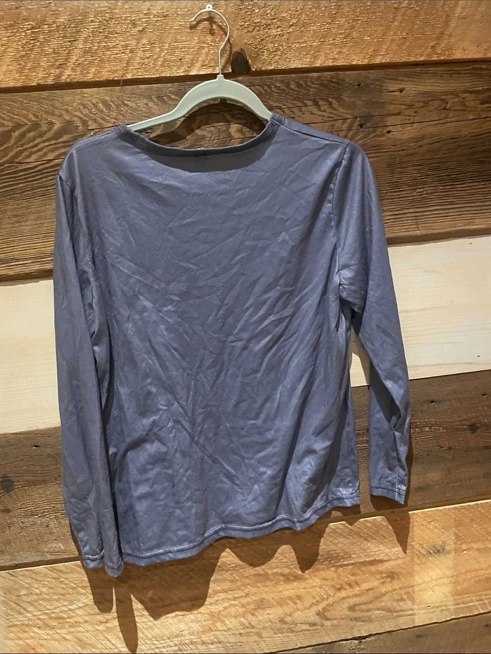 Kids 'Mooey Christmas' Long-Sleeve Tee - Slate Blue